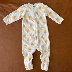 MONICA + ANDY Halloween Candy Corn One-Piece, 3-6mo